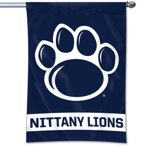 flag #207 Penn State Paw Print over Nittany Lions